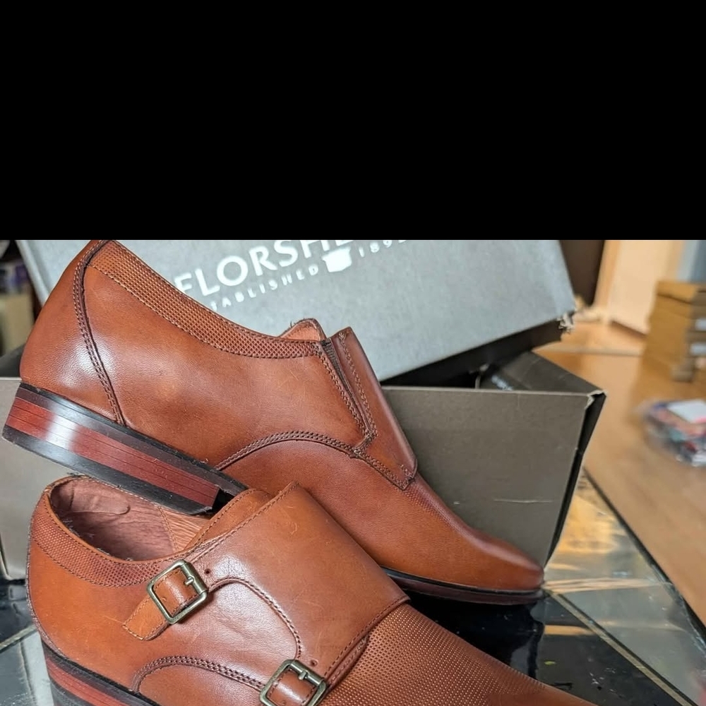Florsheim Men's Brown Monk Strap Shoes
